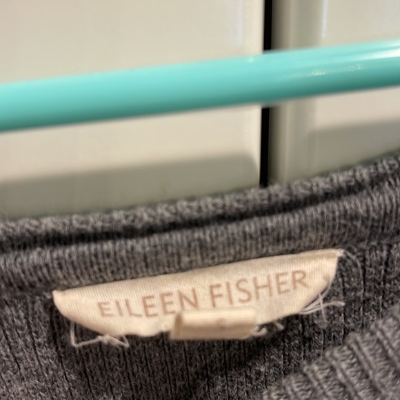 Eileen Fisher Gray Sweater S High Low - Picture 3 of 4